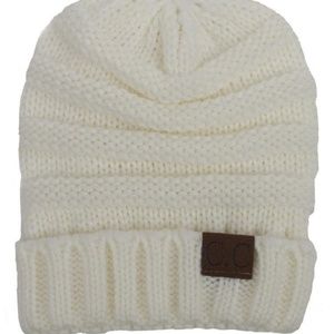 CC Kids New Knit Beanie - White
